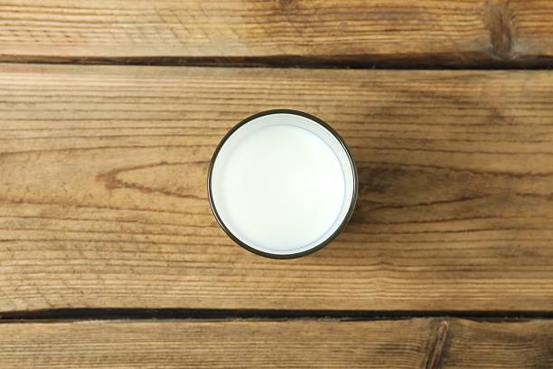 istock Glass of milk on the table 2252157866