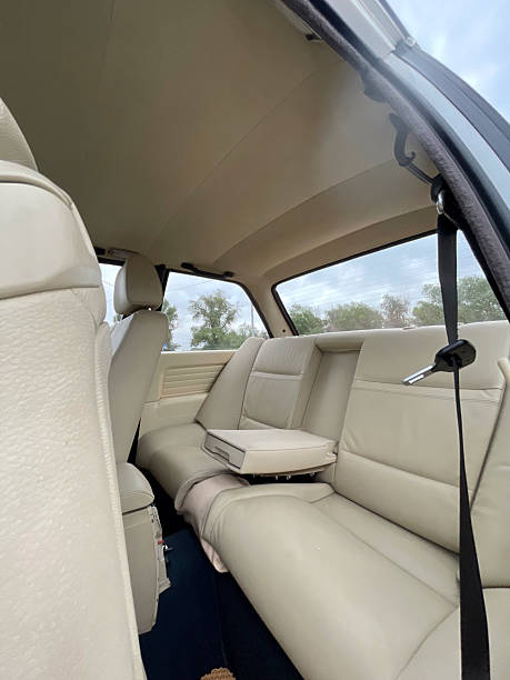 istock Vintage car features a spacious and clean interior with comfortable seating and a classic design 2252159527