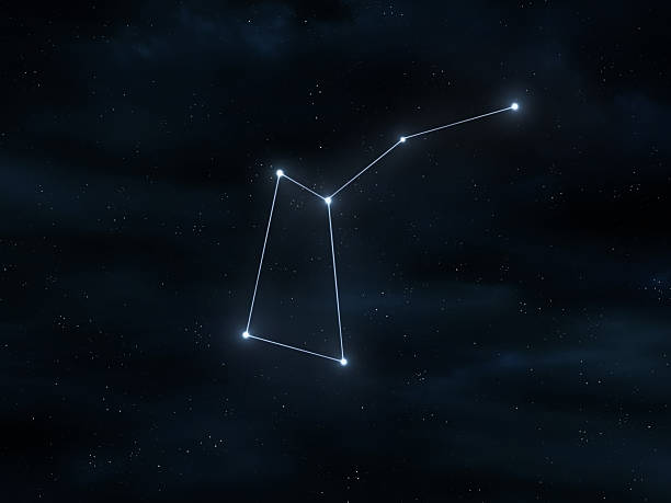 istock Musca constellation in the starry sky. Stars on a dark background. 2252164861