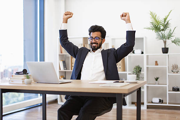 istock Successful Businessman Celebrating 2252172967