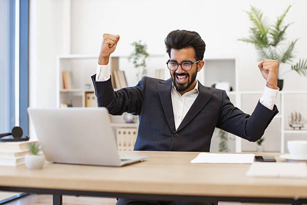 istock Successful Businessman Celebrating 2252172999