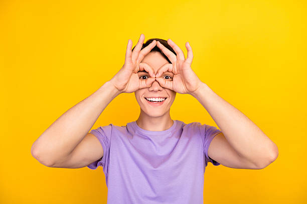 istock Portrait of attractive cheerful dreamy guy thinking copy empty space isolated over bright yellow color background 2252177256
