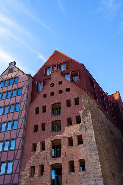 istock Building with modern and historic elements in a city setting 2252177519