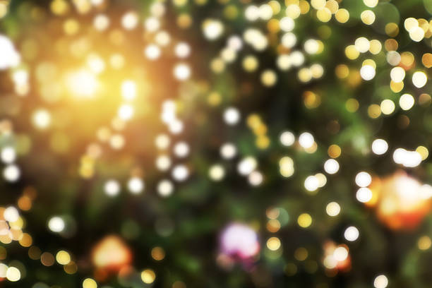 istock Abstract blurry background image of Christmas bokeh lighting. 2252178453