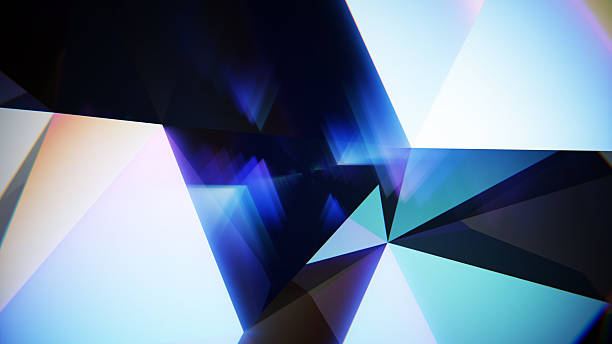 istock Kaleidoscopic diamond refracting light, creating a beautiful and colorful lens flare on a dark background 2252182626