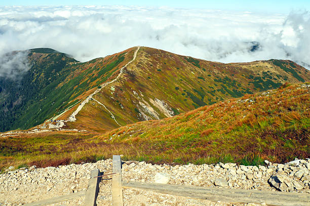 istock Rocky Tatra Mountain Path Overlooking Cloud-Filled Valleys 2252186553