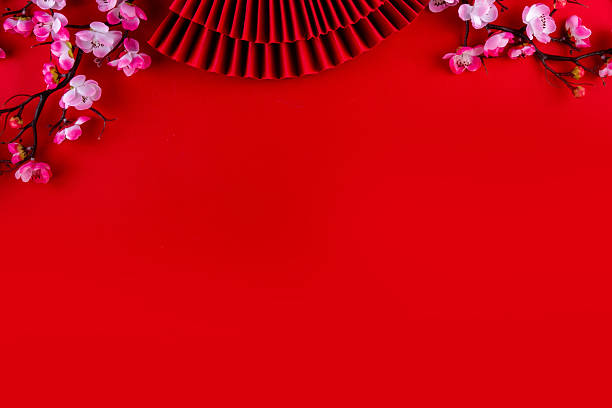 istock Bright vibrant gold and red Chinese New Year background 2252188763