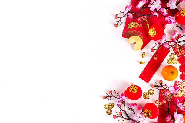istock Bright vibrant gold and red Chinese New Year background 2252189052