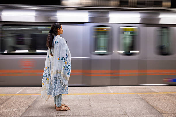 istock Waiting at the Metro Platform — Jaipur, India 2252190869
