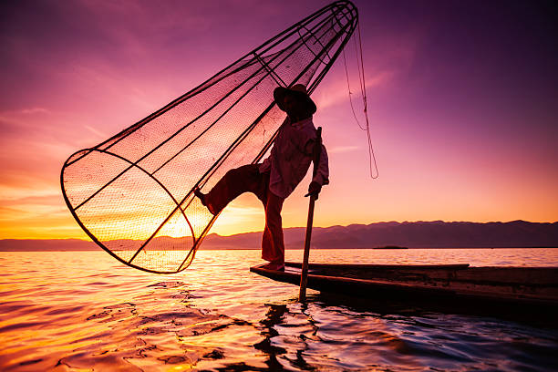 istock Fisherman on Inle Lake, Myanmar 2252190963