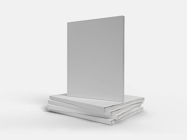 istock Blank Magazine or Book cover mockup design isolated on white background. Template for presentation a publisher, notebook, catalogs, brochures, magazines, diary, journal, booklet or publication 2252193216