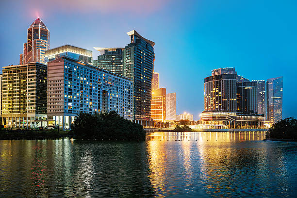 istock Macau Night Skyline By The Waterfront 2252196419