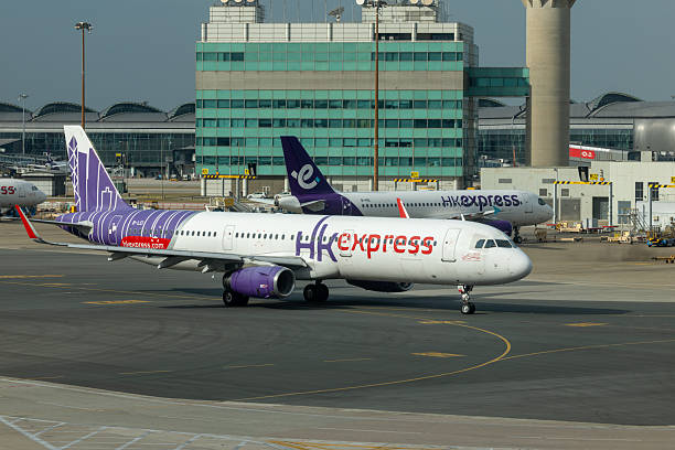 Hong Kong - October 30, 2025 : HK Express Airbus A321-200 at Hong Kong International Airport.