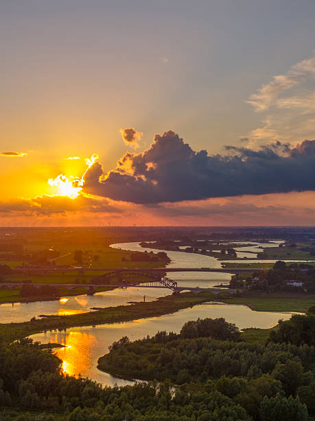 istock IJssel river landscape during sunset seen from above 2252196954