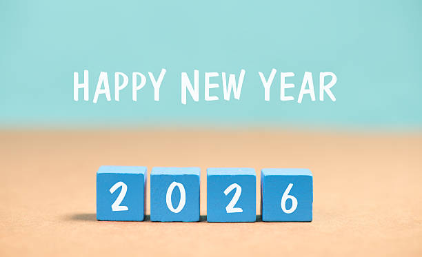 istock Happy new year 2026 is loading, calendar date, goal, plan and action concept, progress business strategy 2252200647