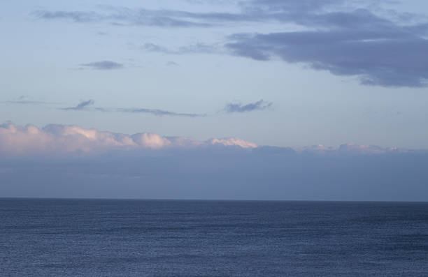 Blue sky over horizon over the North Sea