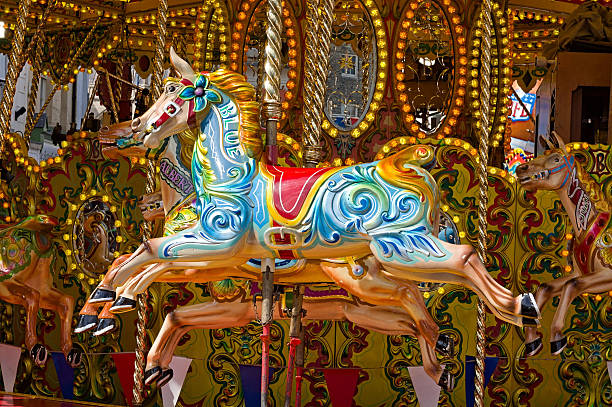 istock Carousel Horse on a Merry Go Round 2252206863