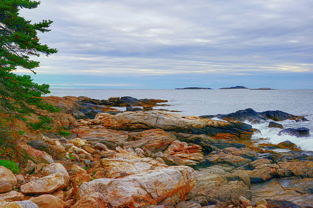 istock Maine Coast line with rocks and waves 2252208435
