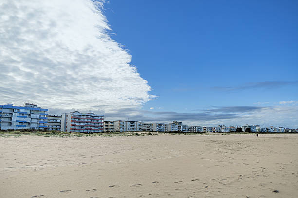 Salve Beach in winter. Laredo. Spain