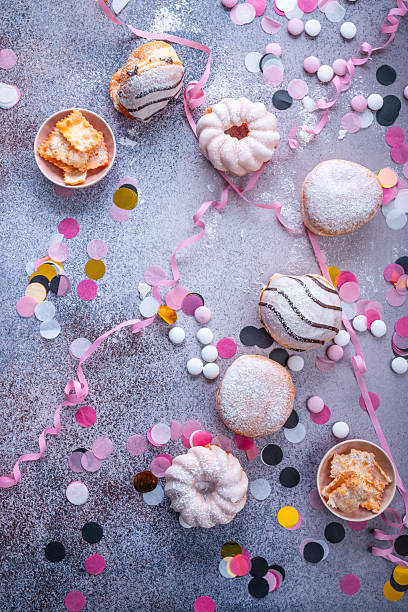 Donuts on the table.