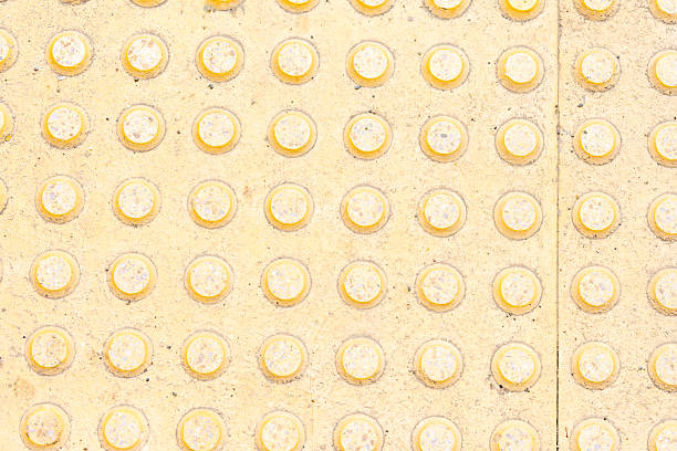 Full Frame Close-up of Tactile Paving Surface