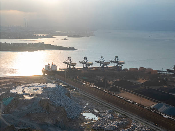 istock Industrial Port at Sunset 2252223320