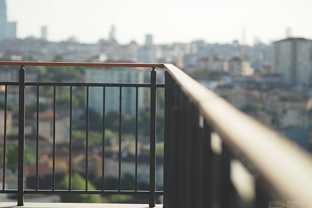 istock View over urban landscape from balcony railing 2252228930