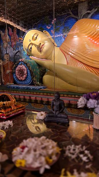 istock lying buddha in Asian temple 2252229137