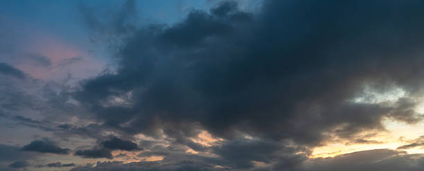 istock Beautiful sunrise sky and clouds after rain. 2252233449