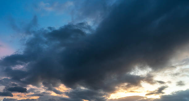 istock Beautiful sunrise sky and clouds after rain. 2252233485