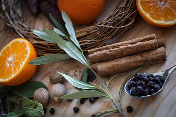 Set of fresh fruits, nuts and jars of supplements on wooden surface, close-up. Healthy food, nutrition, eco, natural vitamins concept