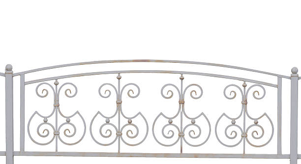 istock metal fence isolated 2252236039