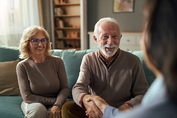 istock Mature couple agrees with financial advisor. 2252238789