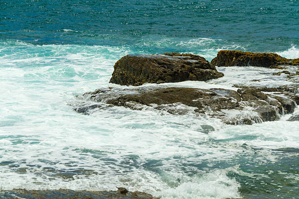 istock Rocky landscape in the blue sea. 2252240909