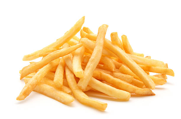 istock potato fry on white isolated background 2252246059