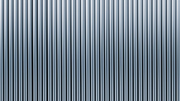 A series of thin silver metallic lines as an industrial textured background for a web banner template page design