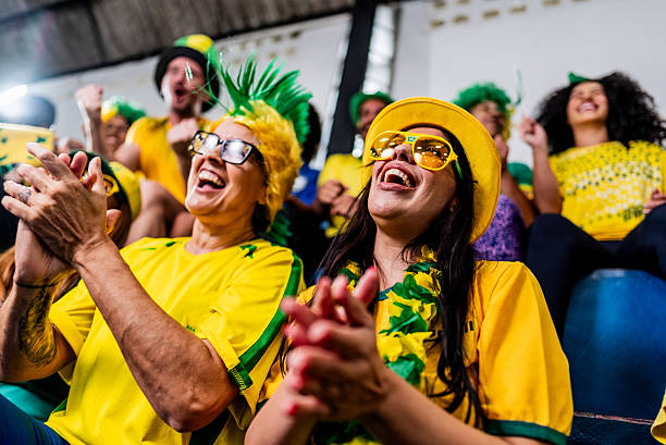 istock Brazilian fans celebrating during sporting event 2252265383