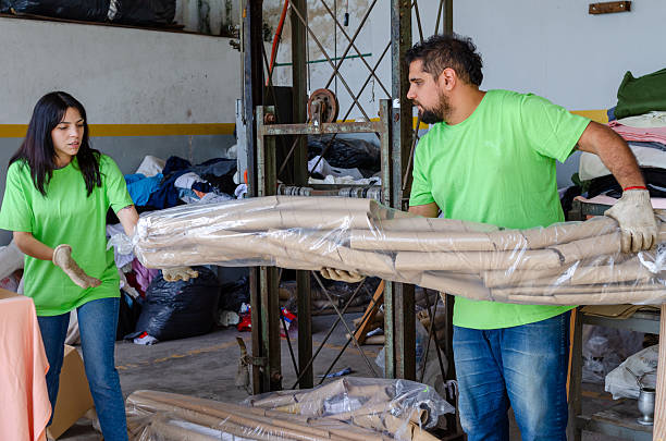 istock Volunteers passing recycling material.Recycle concept.Earth Day concept. 2252266828
