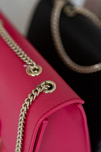 istock Metal chains handles on women's handbags. 2252268665