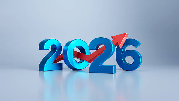 istock 2026 Year on financial chart background 2252271934