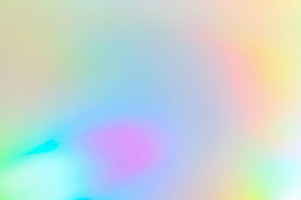 istock Abstract blur holographic rainbow foil iridescent background 2252275604