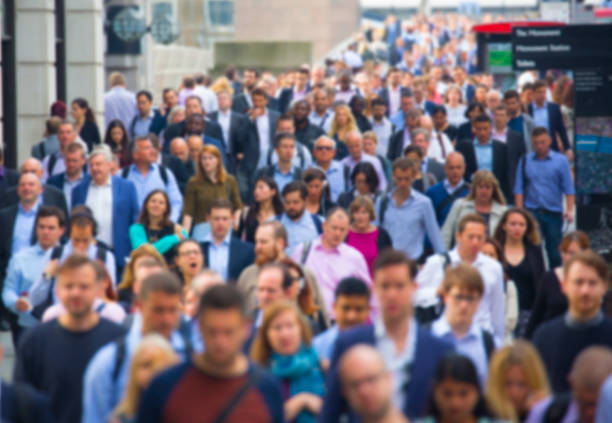 istock London, a crowd of people walking to work 2252276693