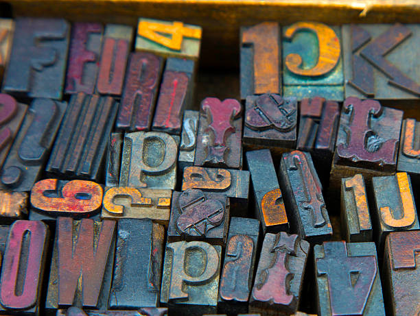 istock Old wooden printing blocks for sale 2252276742