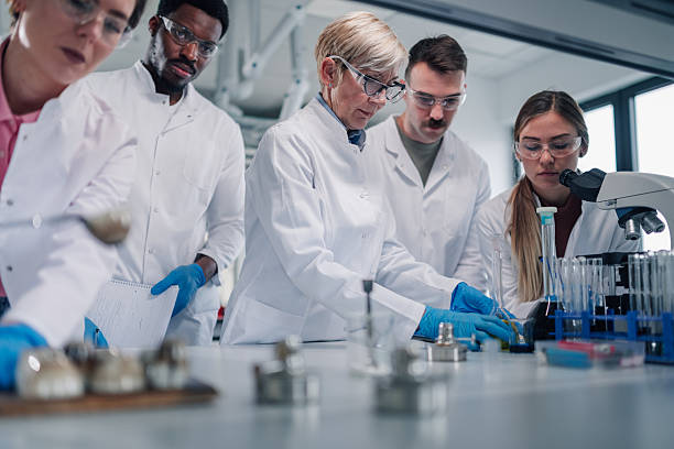 istock Diverse scientists collaborating on research in laboratory 2252279988