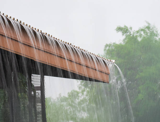 istock Rain bomb or Wet microburst intense rainfall over a short period because climate change. Rain Bomb cause flash flooding. 2252282661