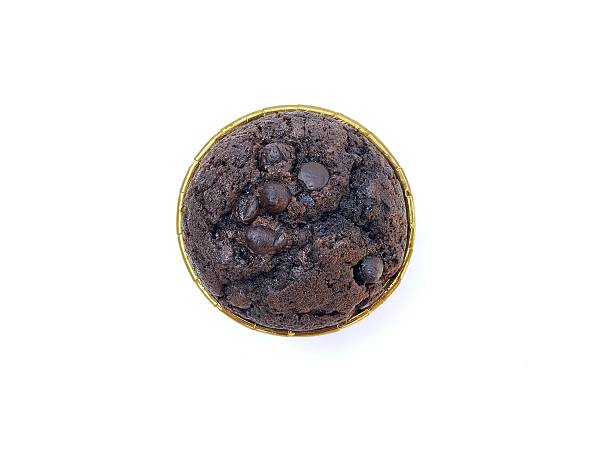 istock Chocolate muffin cake isolated on white background 2252287743