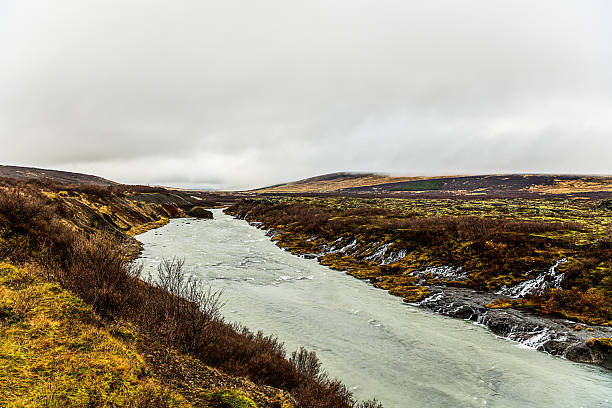 Barnafoss and Hraunfossa Falls, Iceland - Oct 15, 2025