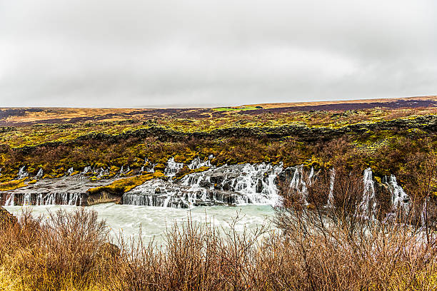 Barnafoss and Hraunfossa Falls, Iceland - Oct 15, 2025
