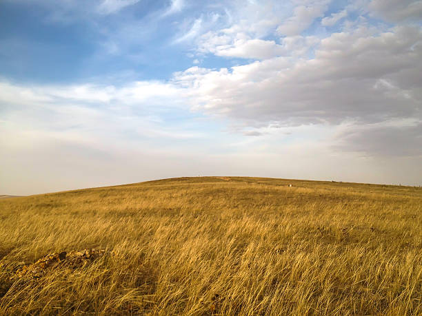 istock Golden Grassland Hill Under Blue Sky 2252288466