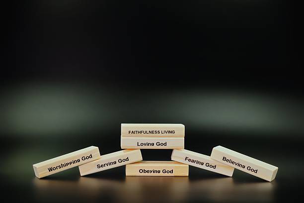 istock Faithfulness Living Wooden Blocks Stack With Copy Space Above 2252304762